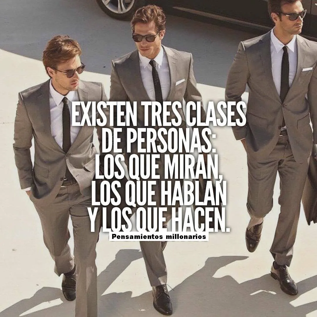 Existen tres clases de personas