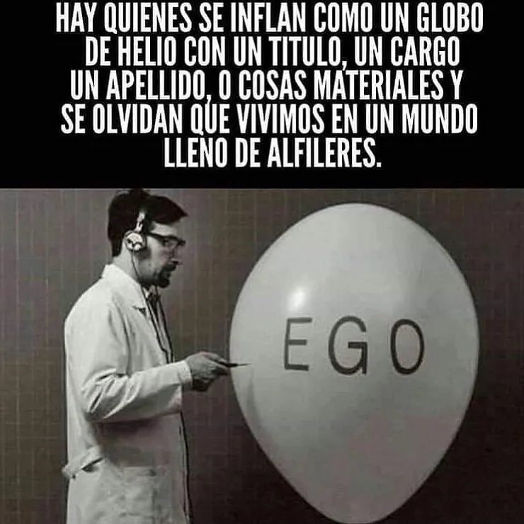 Hay quienes se inflan como un globo de helio con un título.