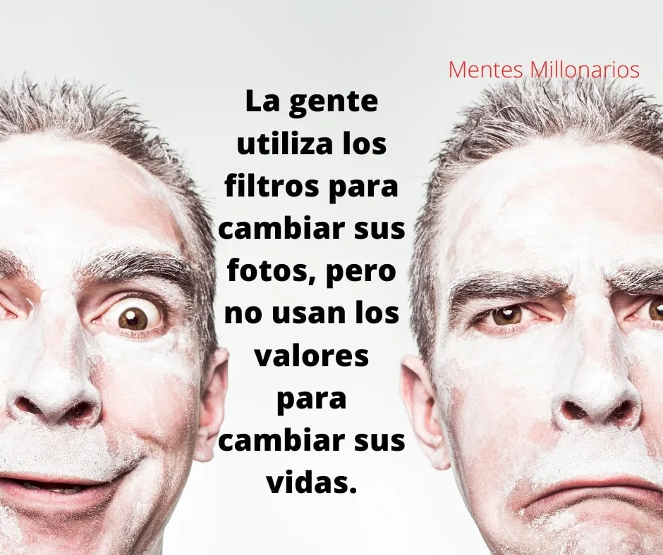 La gente utiliza filtros para cambiar sus fotos.