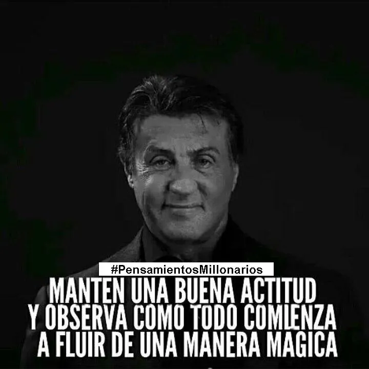 Mantén una buena actitud.