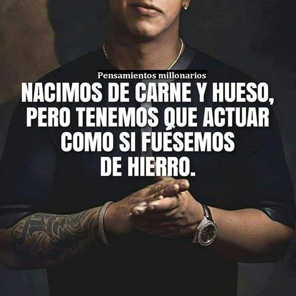 The first sentence is we are born of flesh and bone.