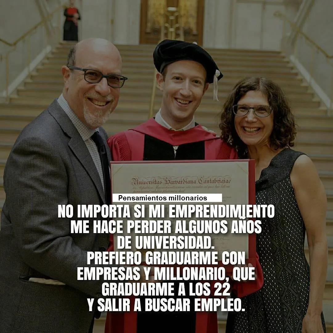 No importa si mi emprendimiento me hace perder algunos años de universidad.