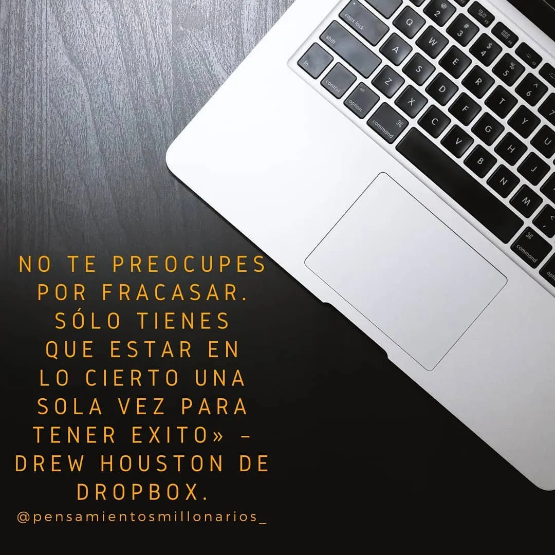 No te preocupes por fracasar.