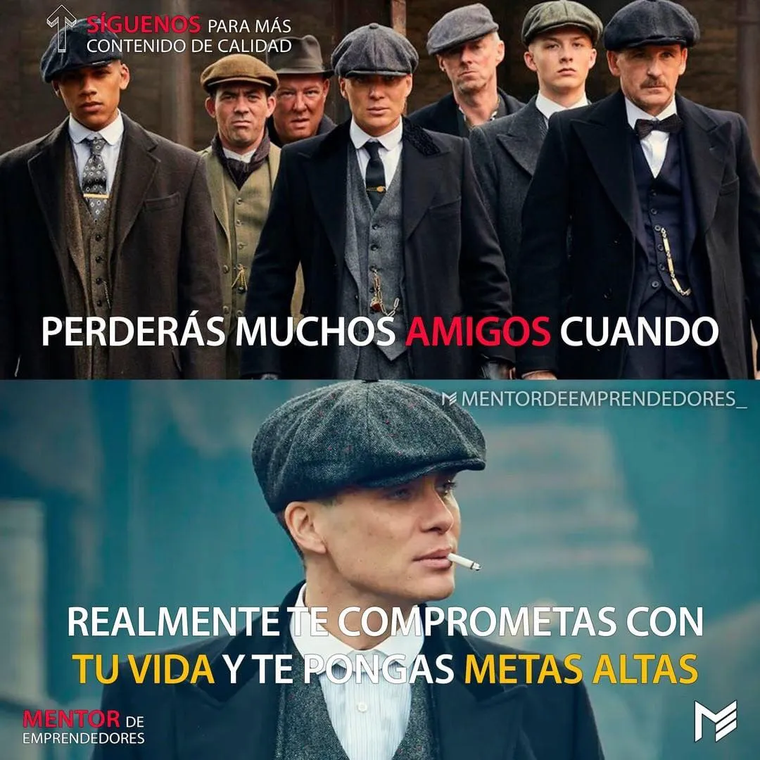 La primera oración es perderás muchos amigos cuando realmente te comprometas con tu vida y te pongas metas altas.