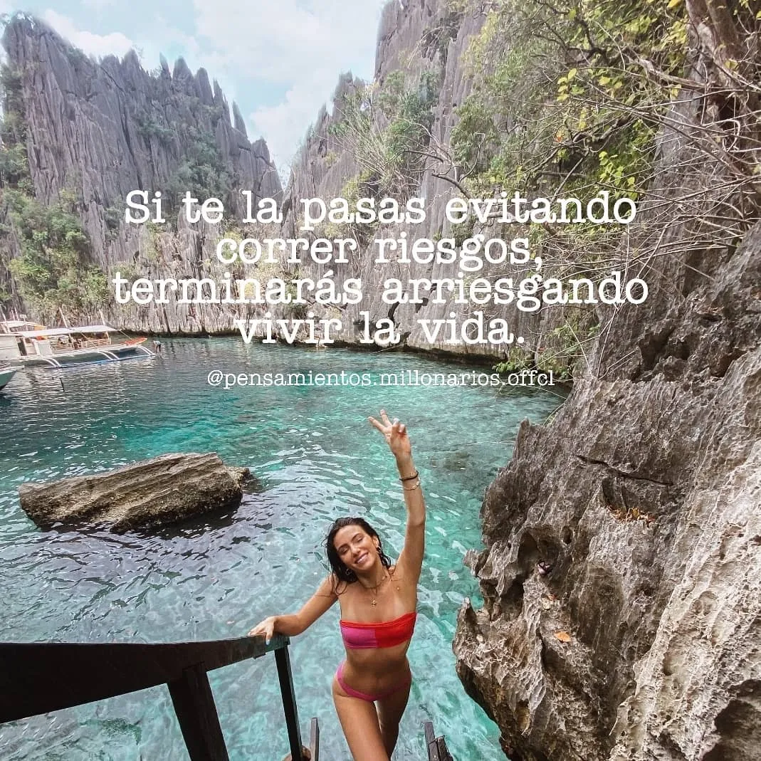 Si te la pasas evitando correr riesgos. . .
