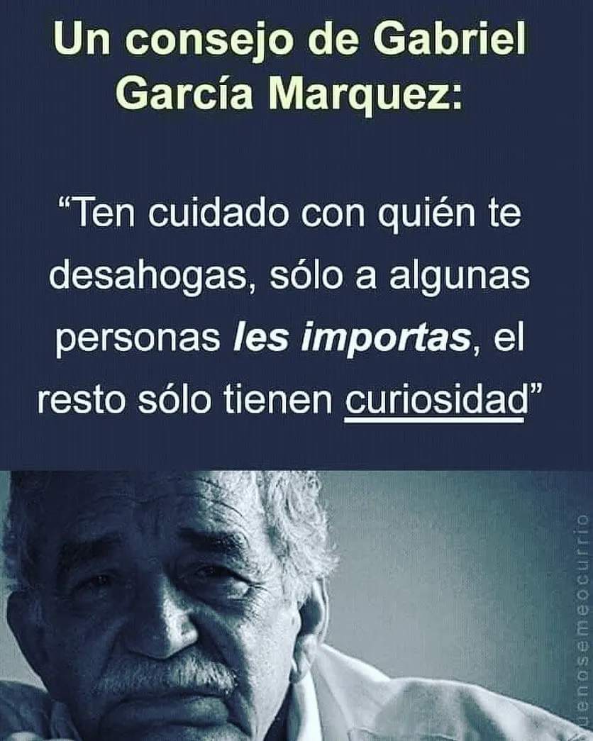Ten cuidado con quién te desahogas, solo a algunas personas les importas.