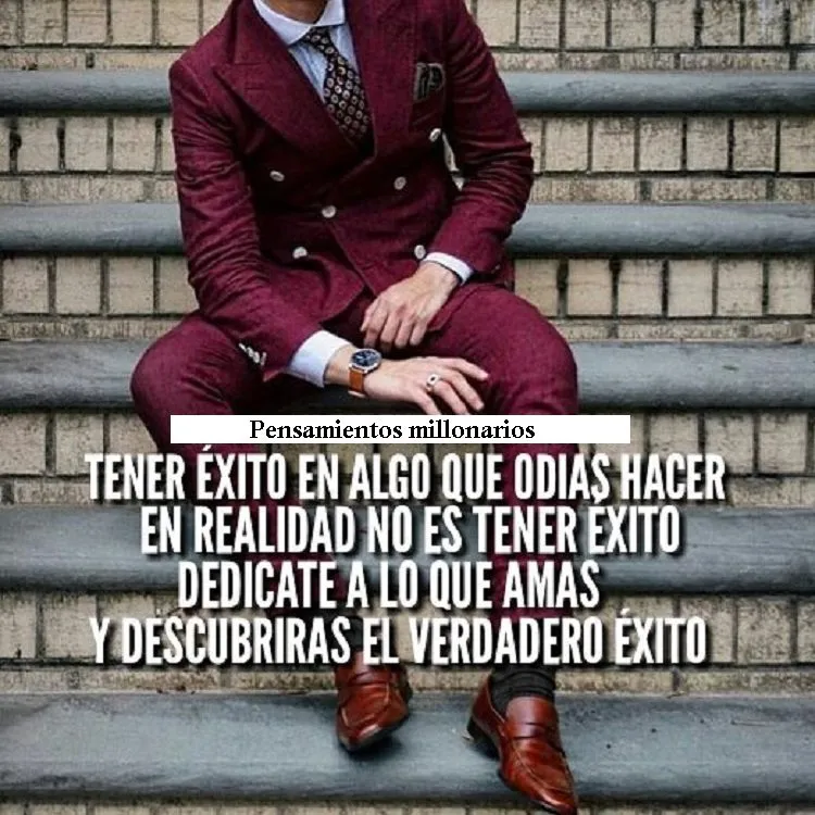 Tener éxito en algo que odias hacer en realidad no es tener éxito.