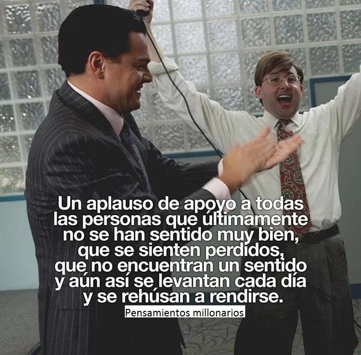Un aplauso de apoyo a todas las personas que últimamente no se han sentido muy bien,