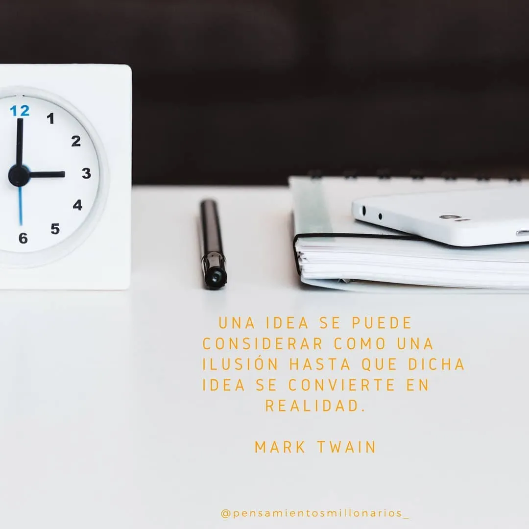 Una idea se puede considerar como una ilusión.
