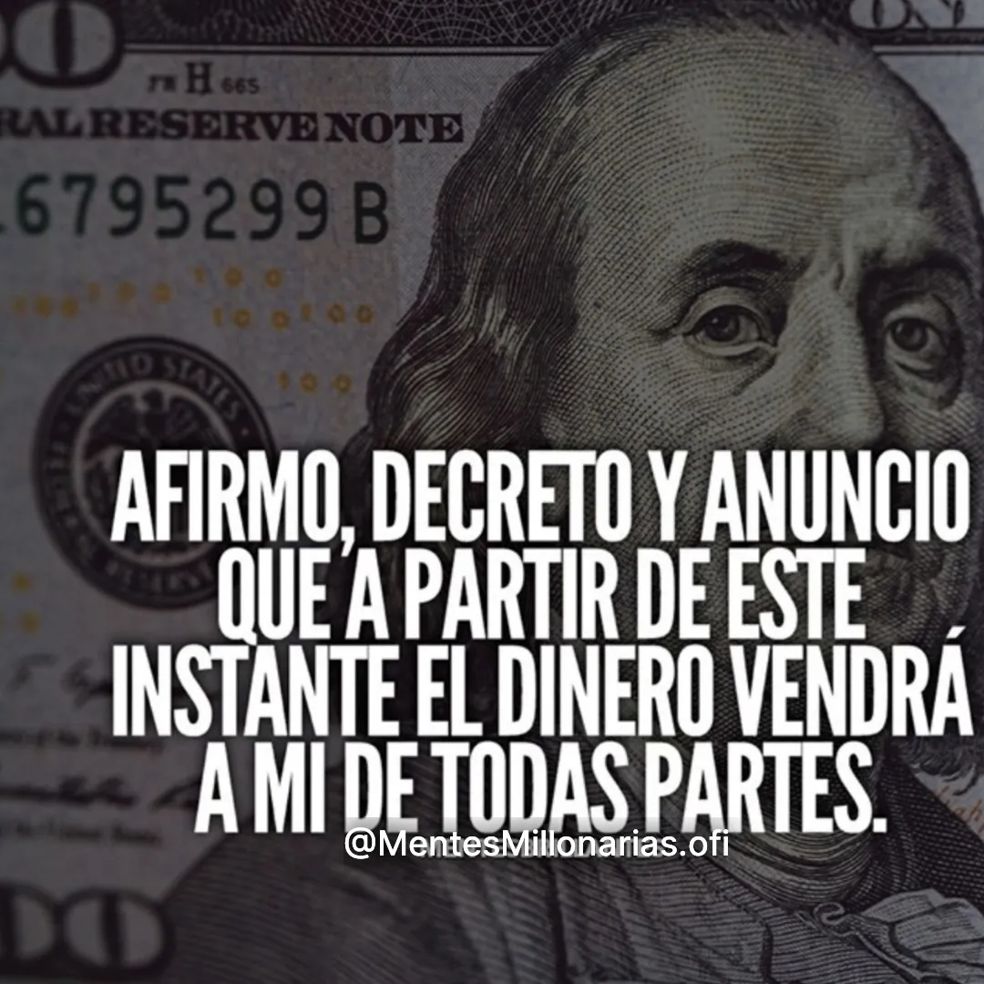 Afirmo, decreto y anuncio