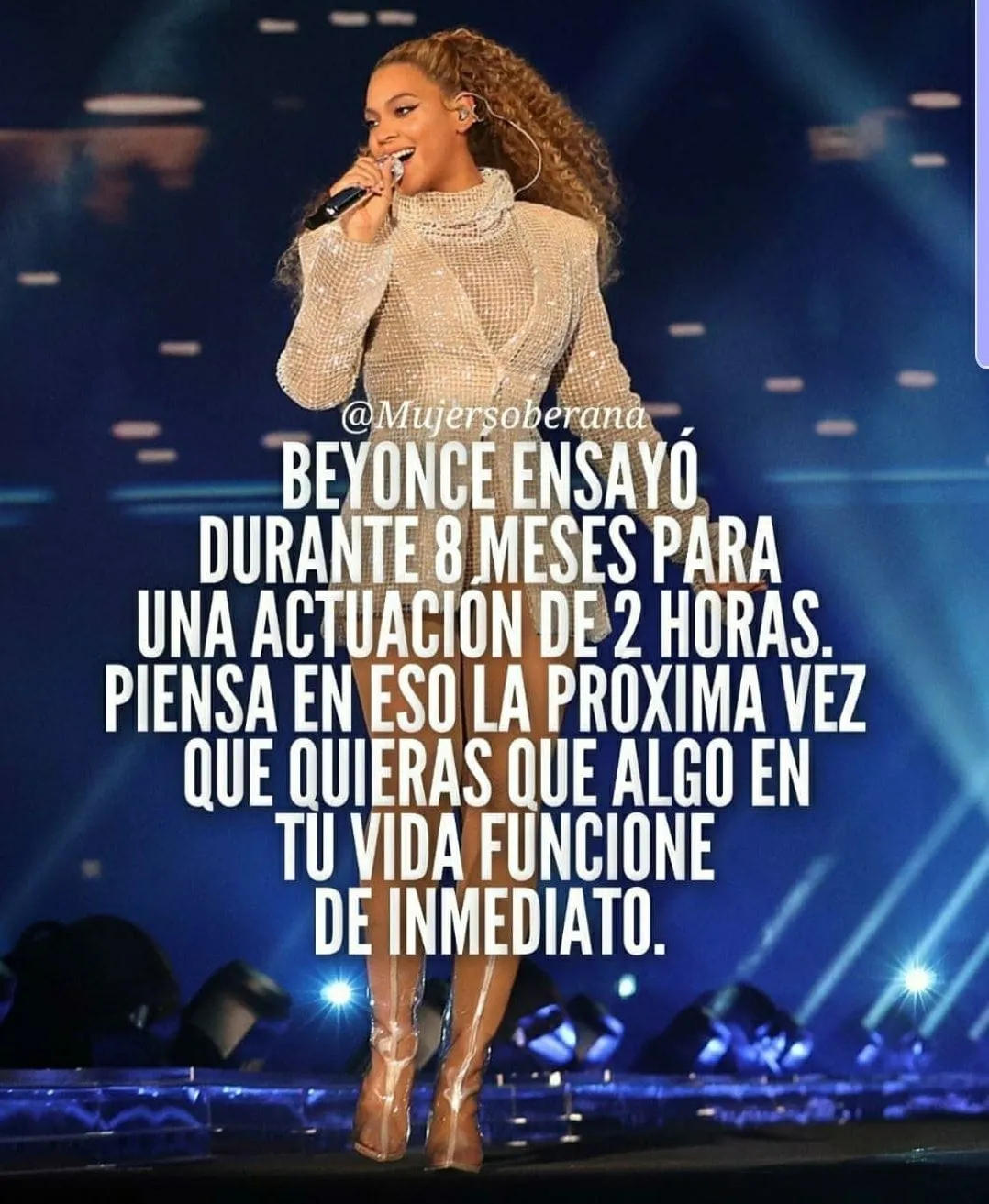 Beyoncé ensayó durante meses para una actuación de horas.