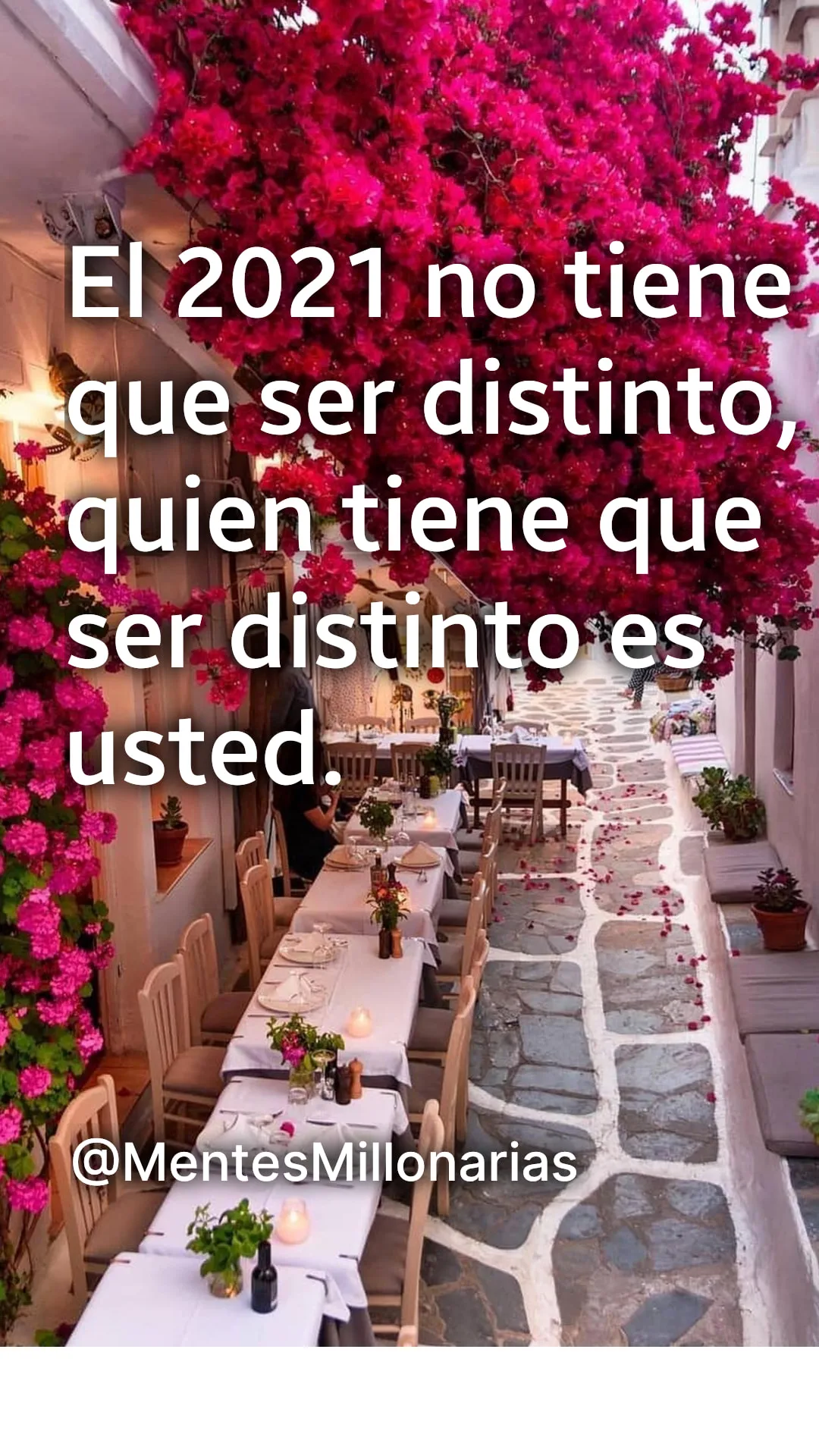 El no tiene que ser distinto.