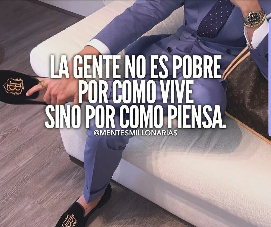 La gente no es pobre por cómo vive.