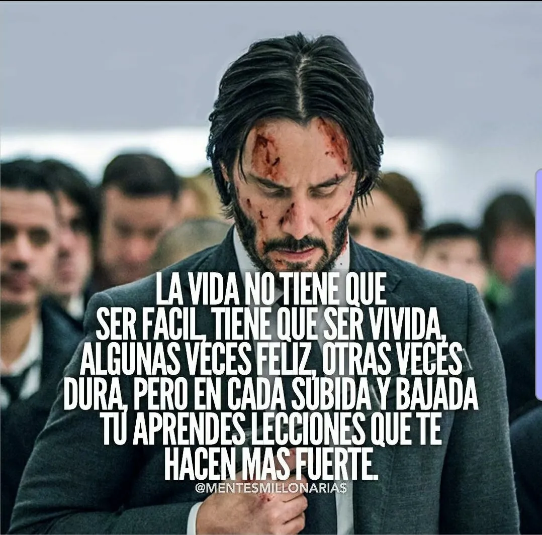 La vida no tiene que ser fácil, tiene que ser vivida.