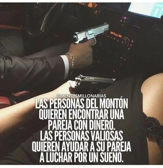 Las personas del montón quieren encontrar una pareja con dinero.