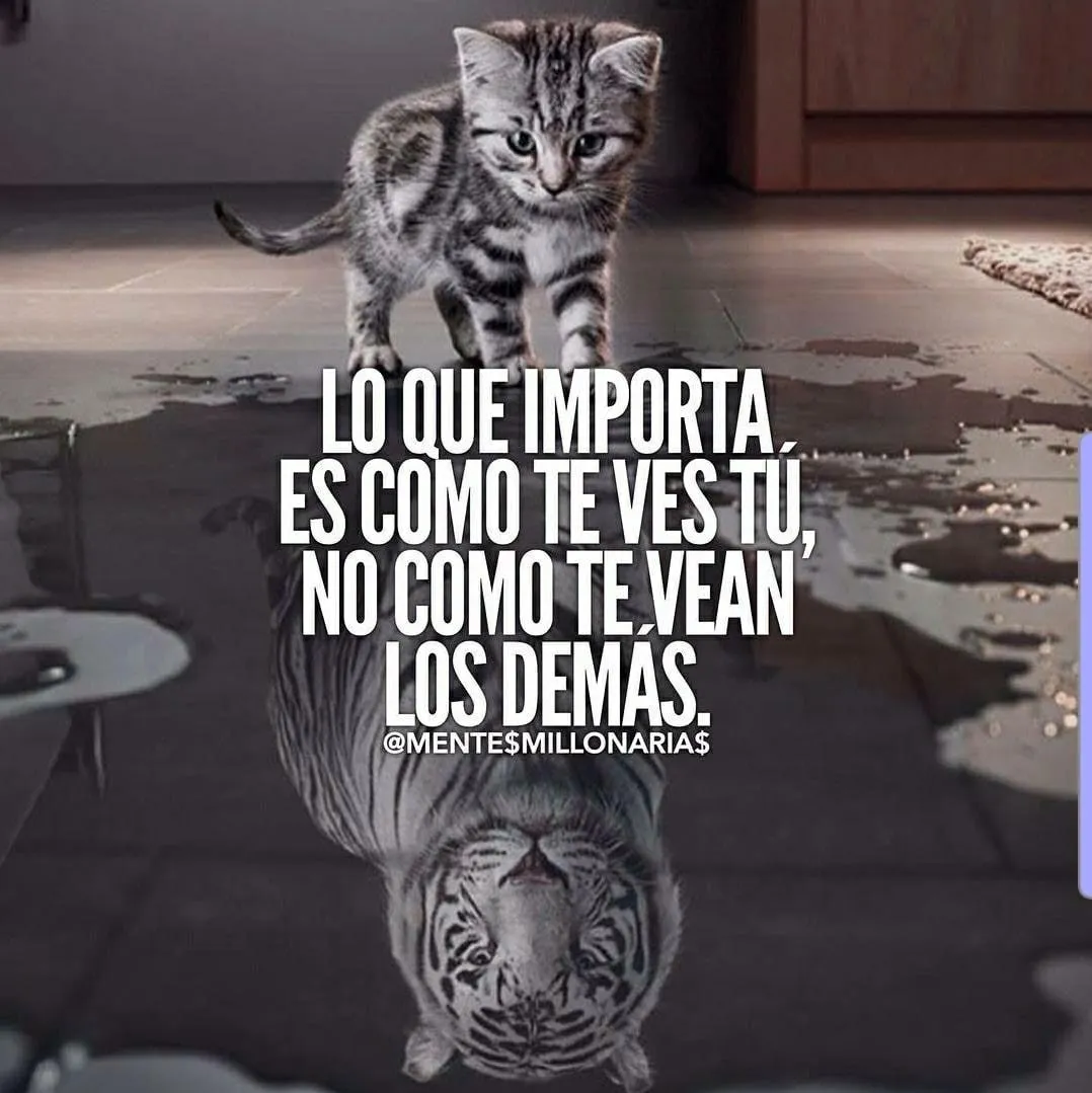 Lo que importa es como te ves tú, no como te vean los demás.