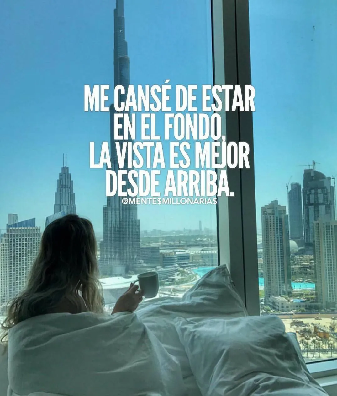 Me cansé de estar en el fondo.