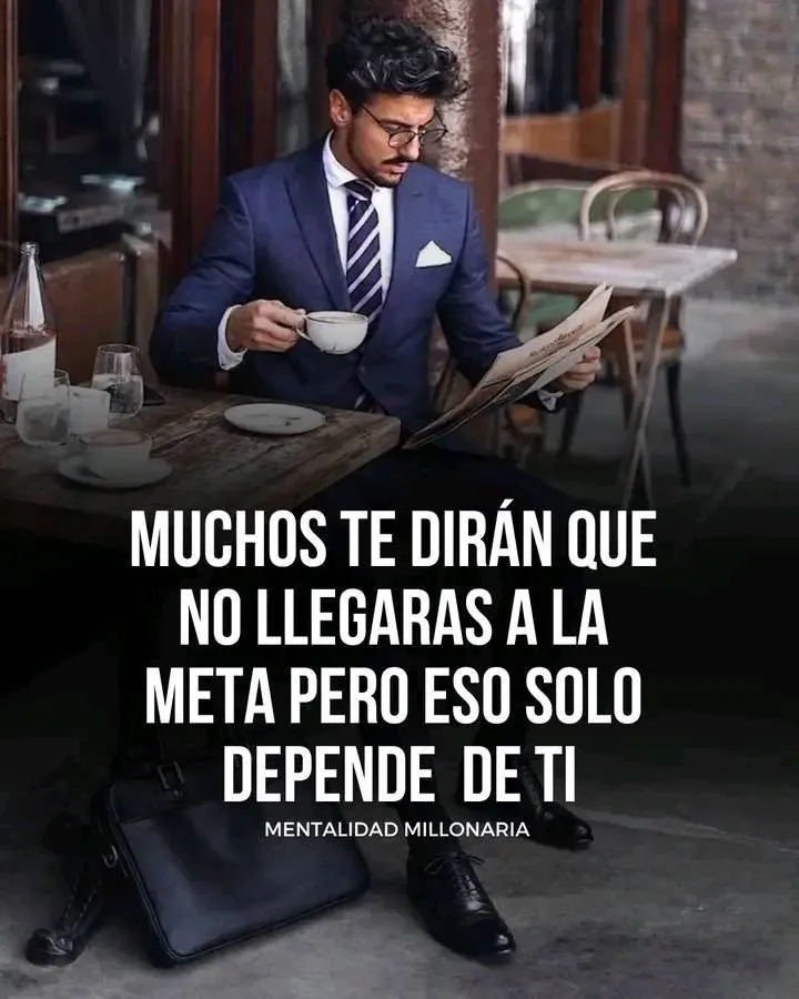 Muchos te dirán que no llegarás a la meta. . .