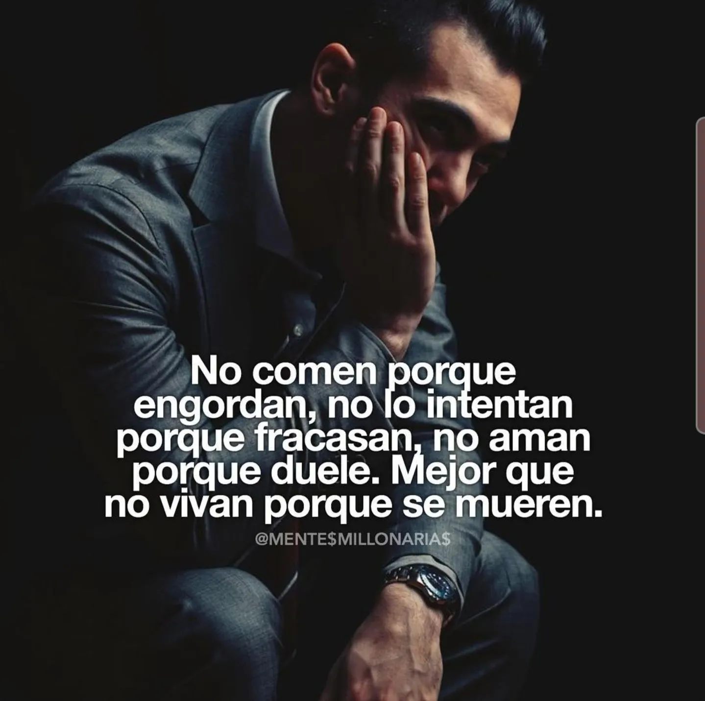 No comen porque engordan.