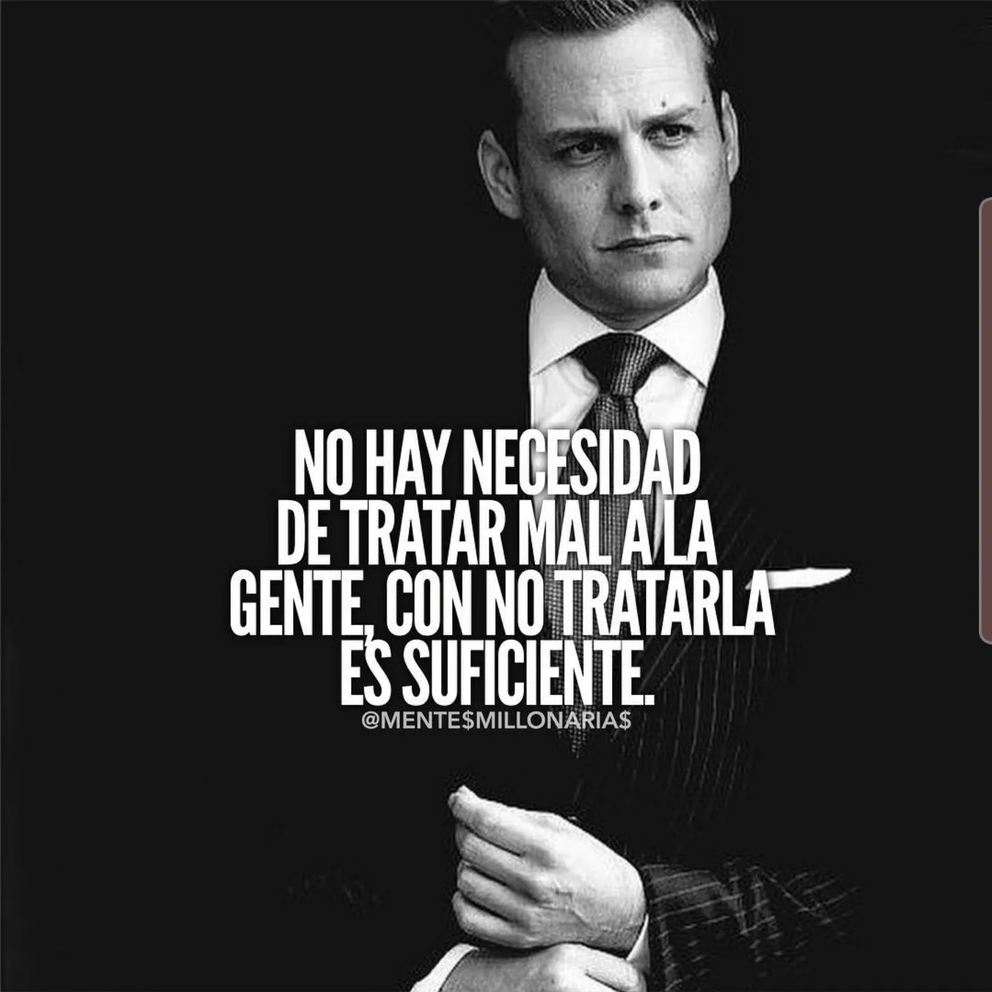 No hay necesidad de tratar mal a la gente.