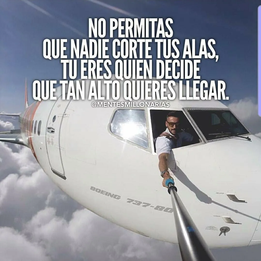 No permitas que nadie corte tus alas.