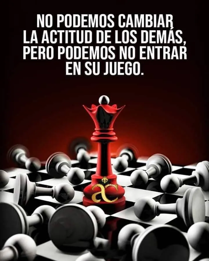 No podemos cambiar la actitud de los demás.