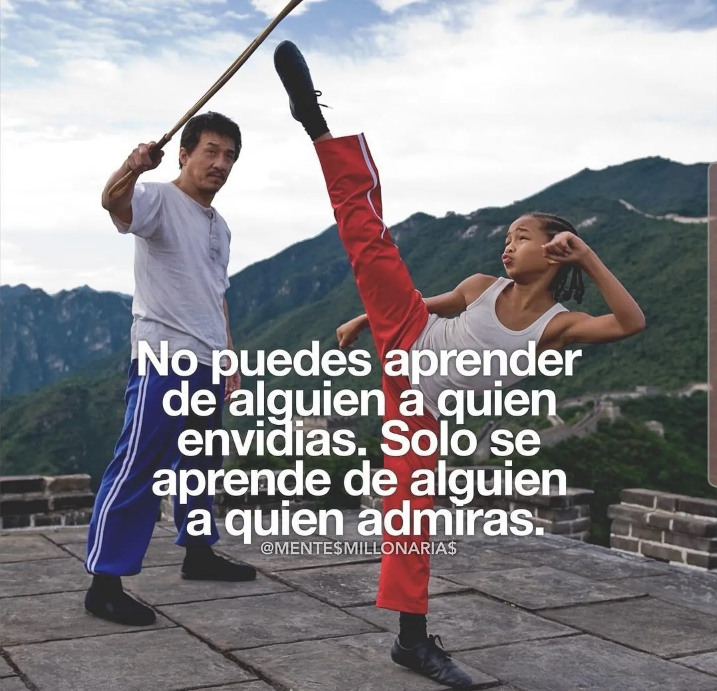 No puedes aprender de alguien a quien envidias.