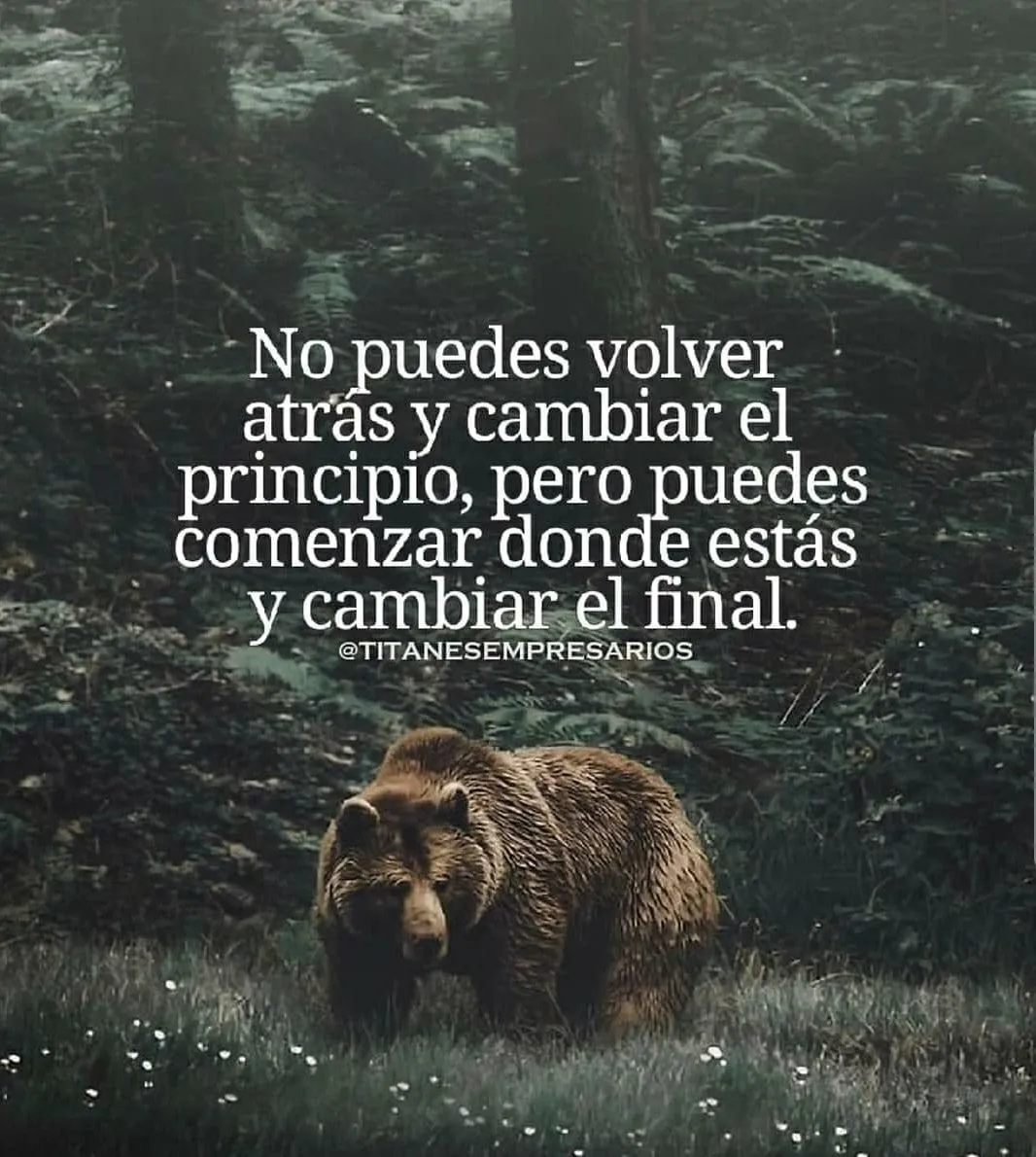 No puedes volver atrás y cambiar el principio.