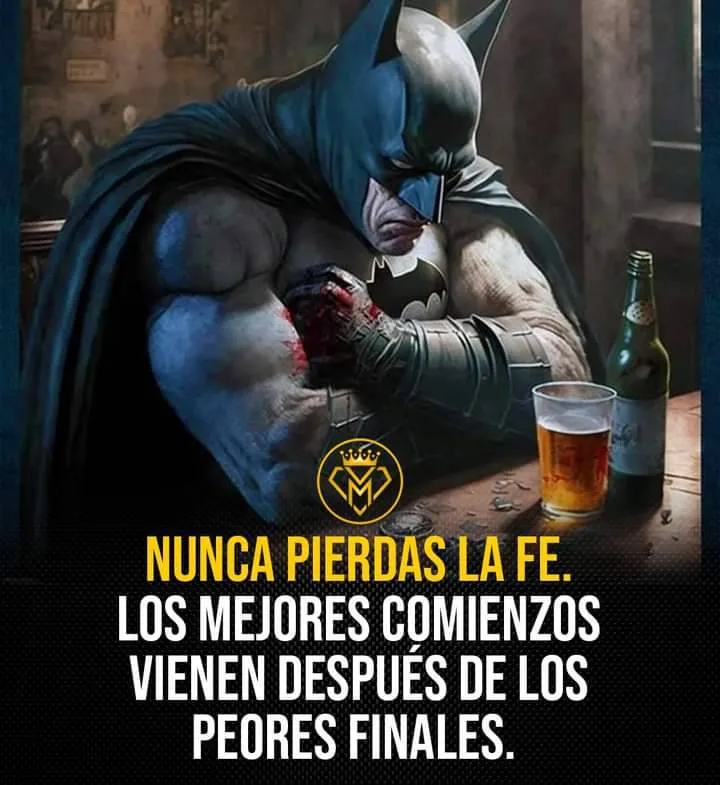 Nunca pierdas la fe.
