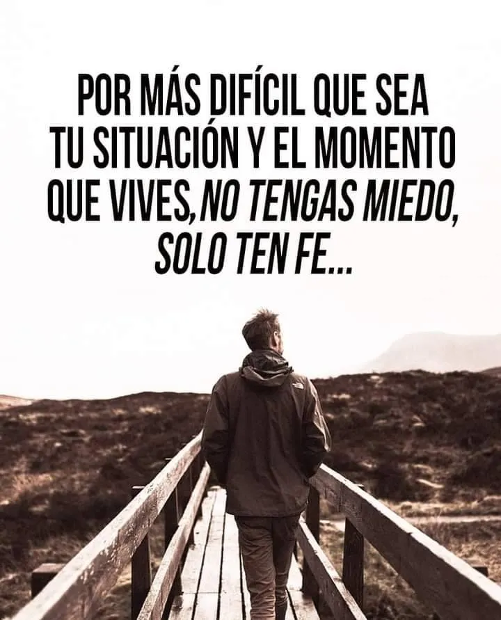 No tengas miedo, solo ten fe.