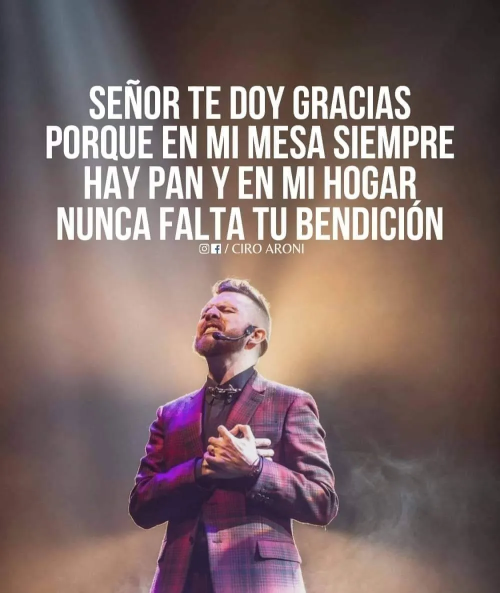 Señor, te doy gracias porque en mi mesa siempre hay pan.