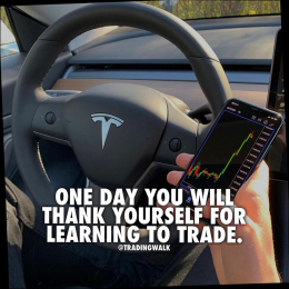 One day you will thank yourself for learning to trade