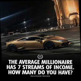 The average millinaire has 7 streams of income. Hoy many do you have